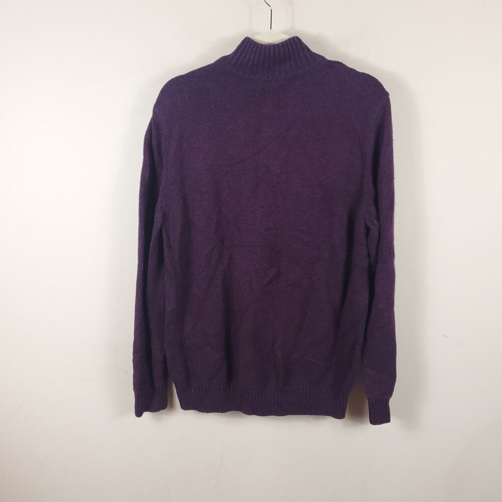 American Eagle 3 Button Pull Over Sweater In Burg… - image 7